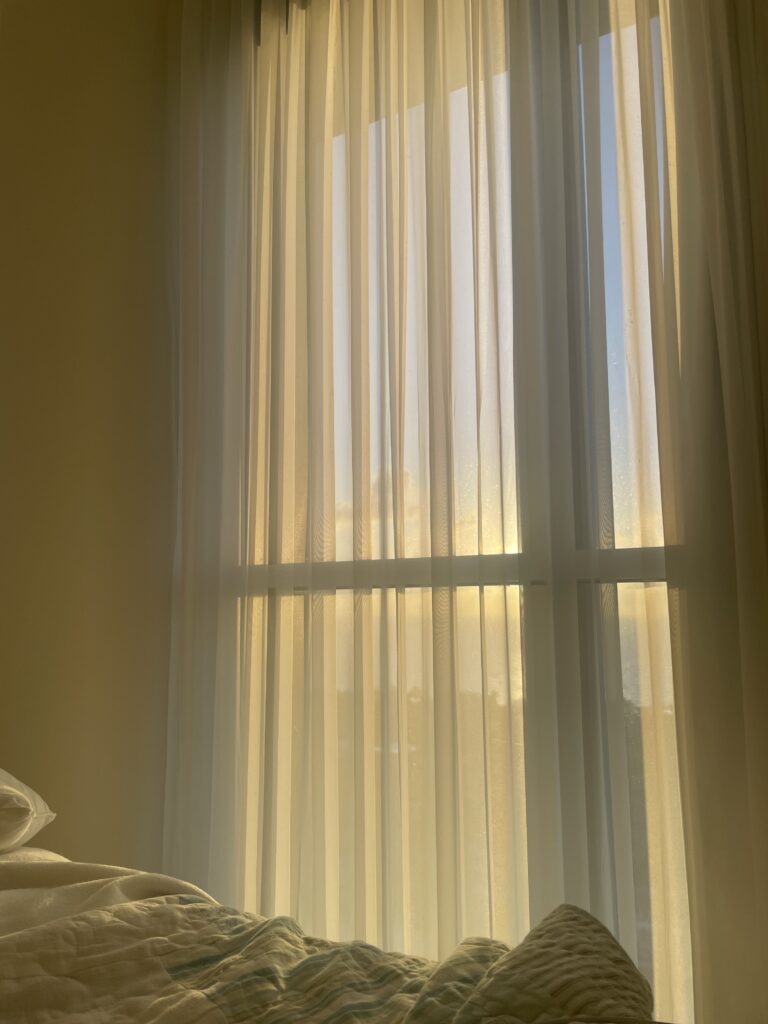 Low-Dopamine Morning Routine for ADHD with morning sunlight streaming through the window.